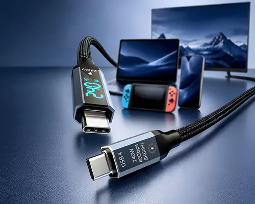 240W 急速充電ケーブル、すべての充電データを一度に処理
